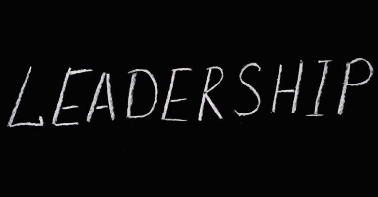 Leadership - Leadership Lettering Text on Black Background