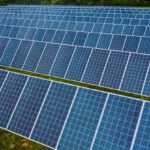 Sustainable Innovation - Solar panels in modern photovoltaic power station