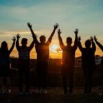 Teamwork - People Silhouette during Sunset